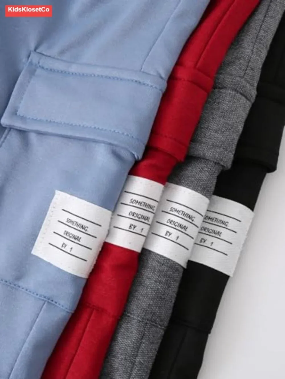 4 Pack Boys Cargo Shorts Elastic Waist Jogger Athletic Shorts with Pockets